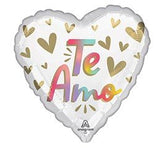 17 Inch Te Amo Heart shaped Ombre Foil Balloon